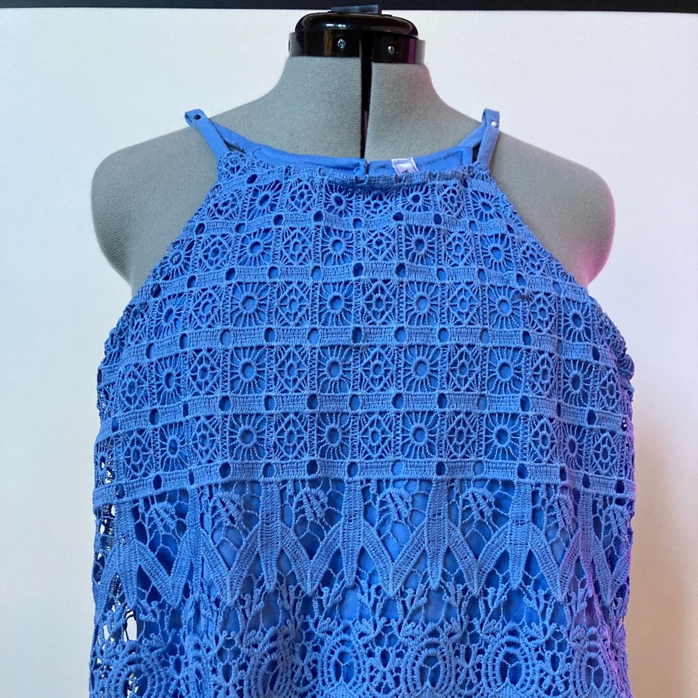 Girls camisole, blue lacy
